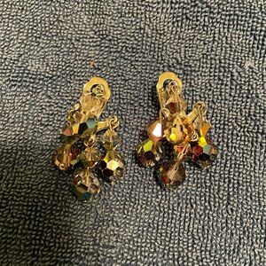 Beaded clip on earrings